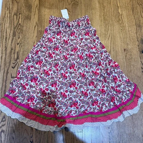 NWT Boho Floral High-Low Maxi Skirt in Pink Large - Picture 6 of 6